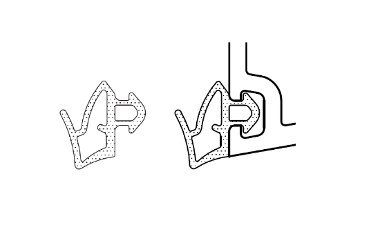Obrázok z Tesnenie do PVC okien a dverí G049.T