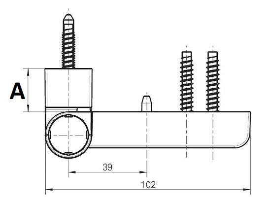 Obrázok z Dverový pánt ROTO Solid S 150 P 17mm-20,5mm